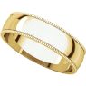 Picture of 14K Gold 5 mm Milgrain Lightweight Band