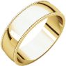 Picture of 14K Gold 6 mm Milgrain Lightweight Band