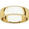 Picture of 14K Gold 6 mm Milgrain Lightweight Band