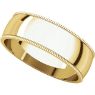 Picture of 14K Gold 6 mm Milgrain Lightweight Band