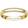 Picture of 14K Gold 3 mm Milgrain Comfort Fit Band
