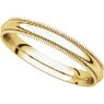 Picture of 14K Gold 3 mm Milgrain Comfort Fit Band