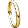 Picture of 14K Gold 3 mm Milgrain Comfort Fit Band
