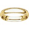 Picture of 14K Gold 4 mm Milgrain Comfort Fit Band