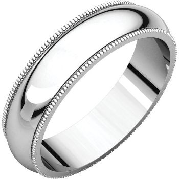 Picture of 14K Gold 5 mm Milgrain Comfort Fit Band