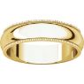 Picture of 14K Gold 5 mm Milgrain Comfort Fit Band