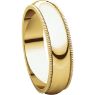 Picture of 14K Gold 5 mm Milgrain Comfort Fit Band