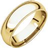 Picture of 14K Gold 6 mm Milgrain Comfort Fit Band