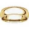 Picture of 14K Gold 6 mm Milgrain Comfort Fit Band