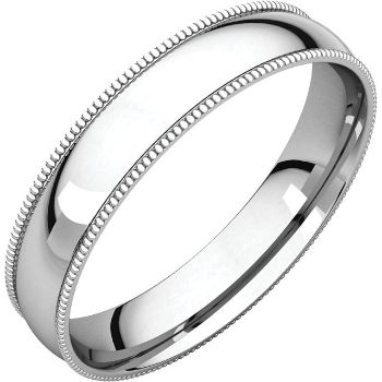 Picture of 14K Gold 4 mm Milgrain Light Comfort Fit Band