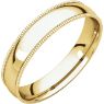 Picture of 14K Gold 4 mm Milgrain Light Comfort Fit Band