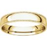 Picture of 14K Gold 4 mm Milgrain Light Comfort Fit Band