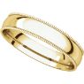 Picture of 14K Gold 4 mm Milgrain Light Comfort Fit Band