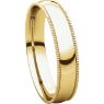 Picture of 14K Gold 4 mm Milgrain Light Comfort Fit Band