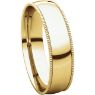 Picture of 14K Gold 5 mm Milgrain Light Comfort Fit Band