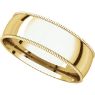 Picture of 14K Gold 6 mm Milgrain Light Comfort Fit Band