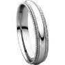 Picture of 14K Gold 4 mm Comfort Fit Double Milgrain Band