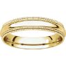 Picture of 14K Gold 4 mm Comfort Fit Double Milgrain Band