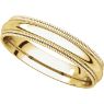 Picture of 14K Gold 4 mm Comfort Fit Double Milgrain Band