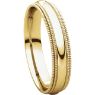 Picture of 14K Gold 4 mm Comfort Fit Double Milgrain Band