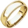 Picture of 14K Gold 6 mm Comfort Fit Double Milgrain Band