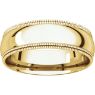 Picture of 14K Gold 6 mm Comfort Fit Double Milgrain Band
