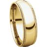 Picture of 14K Gold 6 mm Comfort Fit Double Milgrain Band