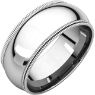 Picture of 14K Gold 8 mm Comfort Fit Double Milgrain Band