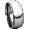 Picture of 14K Gold 8 mm Comfort Fit Double Milgrain Band