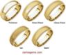 Picture of 14K Gold 8 mm Comfort Fit Double Milgrain Band