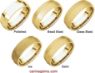 Picture of 14K Gold 2.5 mm Knife Edge Comfort Fit Band