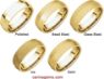 Picture of 14K Gold 6 mm Knife Edge Comfort Fit Band
