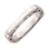 Picture of Silver Rhodium Plated 2.25 mm Square Ring
