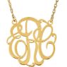 Picture of Medium 25 mm 3-Letter Script Monogram Necklace