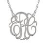 Picture of Small 15 mm 3-Letter Script Monogram Necklace