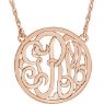Picture of Small 15 mm 3-Letter Script Monogram Necklace