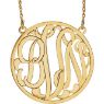 Picture of Large 40 mm 3-Letter Script Monogram Necklace