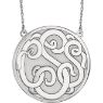 Picture of Large 40 mm 3-Letter Script Monogram Necklace