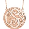 Picture of Large 40 mm 3-Letter Script Monogram Necklace