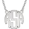 Picture of Small 15 mm 3-Letter Block Monogram Necklace