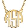 Picture of Small 15 mm 3-Letter Block Monogram Necklace
