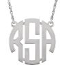 Picture of Medium 25 mm 3-Letter Block Monogram Necklace