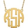 Picture of Medium 25 mm 3-Letter Block Monogram Necklace