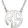 Picture of Small 15 mm 2-Letter Block Monogram Necklace