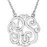 Picture of 25 mm 2-Letter Script Monogram Necklace