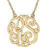 Picture of 25 mm 2-Letter Script Monogram Necklace