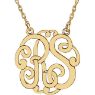 Picture of 25 mm 2-Letter Script Monogram Necklace