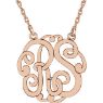 Picture of 25 mm 2-Letter Script Monogram Necklace