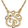 Picture of 15 mm 2-Letter Script Monogram Necklace