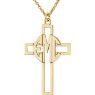 Picture of Cross 29 x 19 mm 3-Letter Block Monogram Necklace